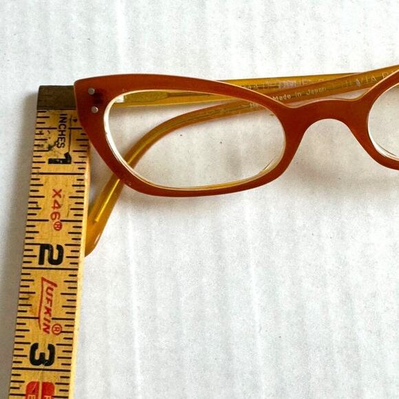Red SELIMA OPTIQUE FULVIA P16 Cat Eye Reading Eyeglasses Frame 2012 Needs Lens - Picture 12 of 16
